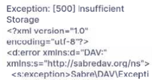 clock-in-500-insufficient-storage