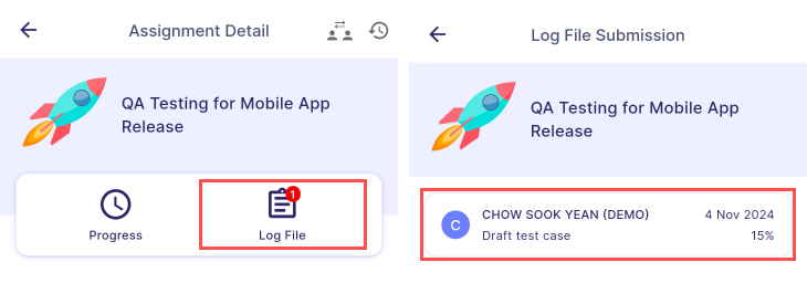 Manager Log File Submission